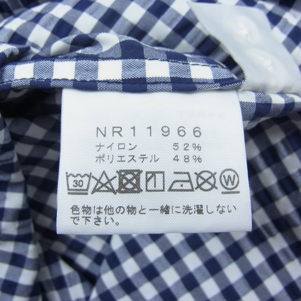 THE NORTH FACE ノースフェイス NR11966 Hidden Valley Shirt ヒデン バリー 長袖 シャツ  ネイビー系 M【中古】