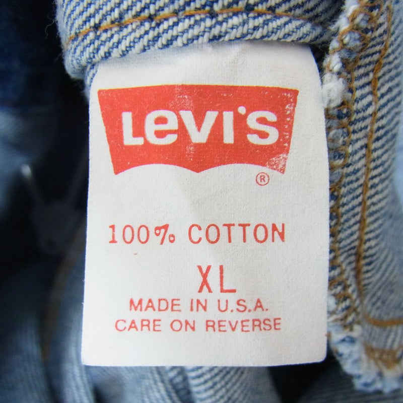 Levi's リーバイス 70507-0293 ヴィンテージ 80s USA製 デニムジャケット XL インディゴブルー系 XL【中古】