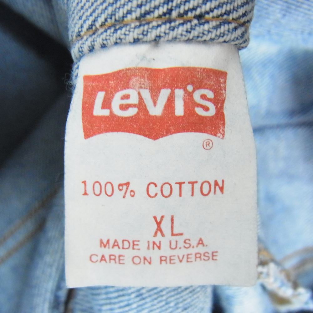 Levi's リーバイス 70507-0293 ヴィンテージ 80s USA製 デニムジャケット XL インディゴブルー系 XL【中古】
