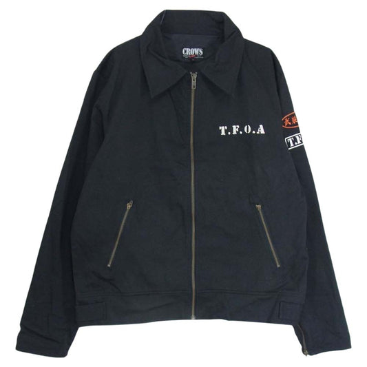 クローズ  バック スカル 刺繍 ロゴ ワーク ジャケット ブラック系 L【中古】