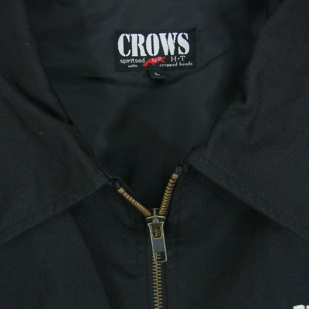 クローズ  バック スカル 刺繍 ロゴ ワーク ジャケット ブラック系 L【中古】