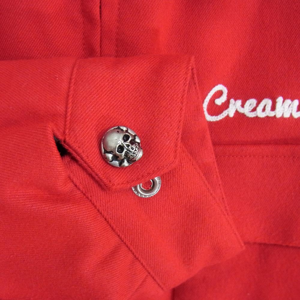 CREAM SODA クリームソーダ ロゴ 刺繍 スカル キルト 中綿 ワーク