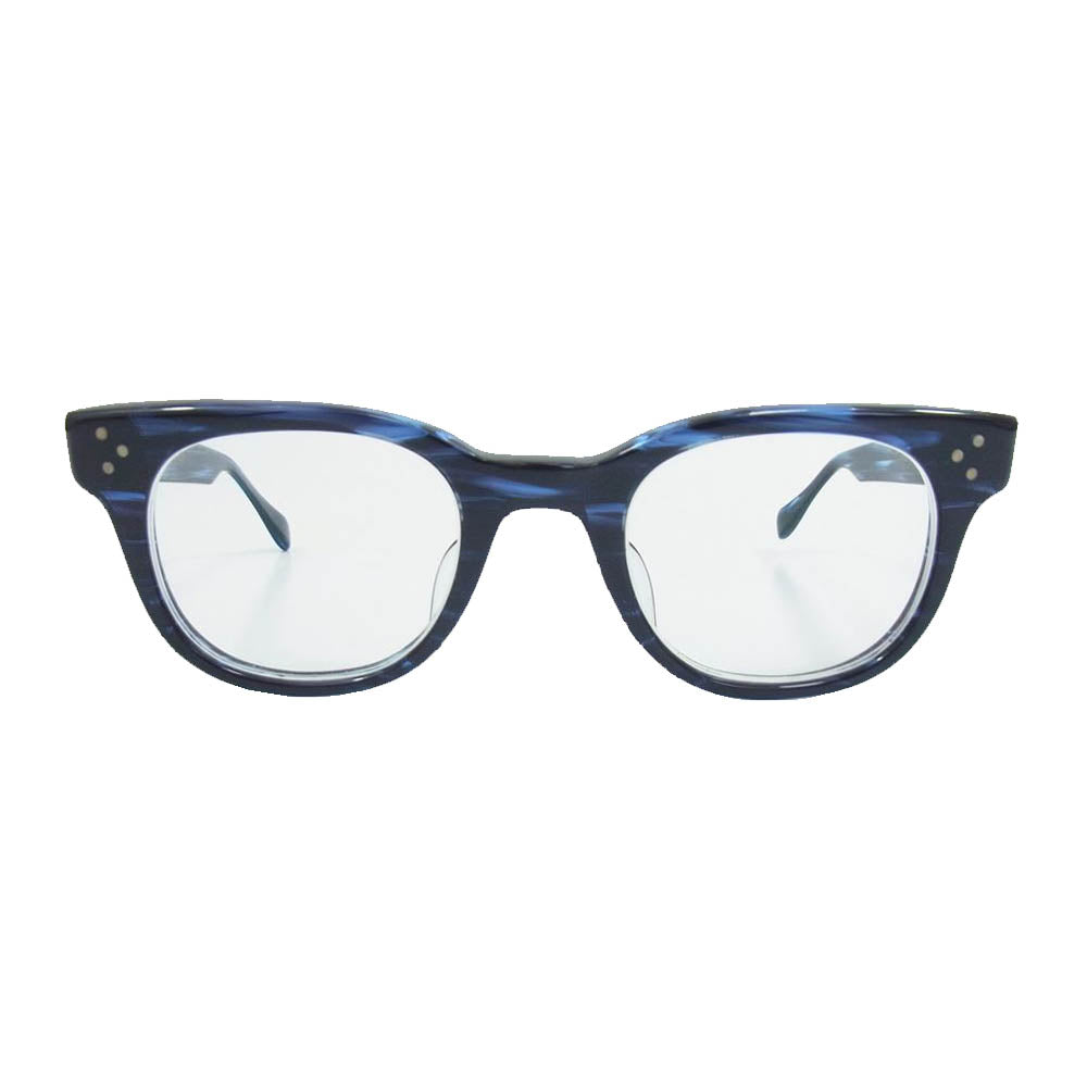 OLIVER PEOPLES オリバーピープルズ afton 47□22-145 DNM アフトン 度入り メガネ 眼鏡 アイウェア ブルー系【中古】
