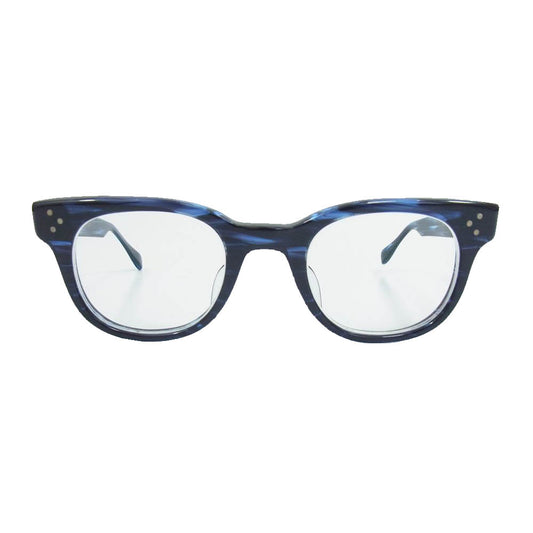 OLIVER PEOPLES オリバーピープルズ afton 47□22-145 DNM アフトン 度入り メガネ 眼鏡 アイウェア ブルー系【中古】