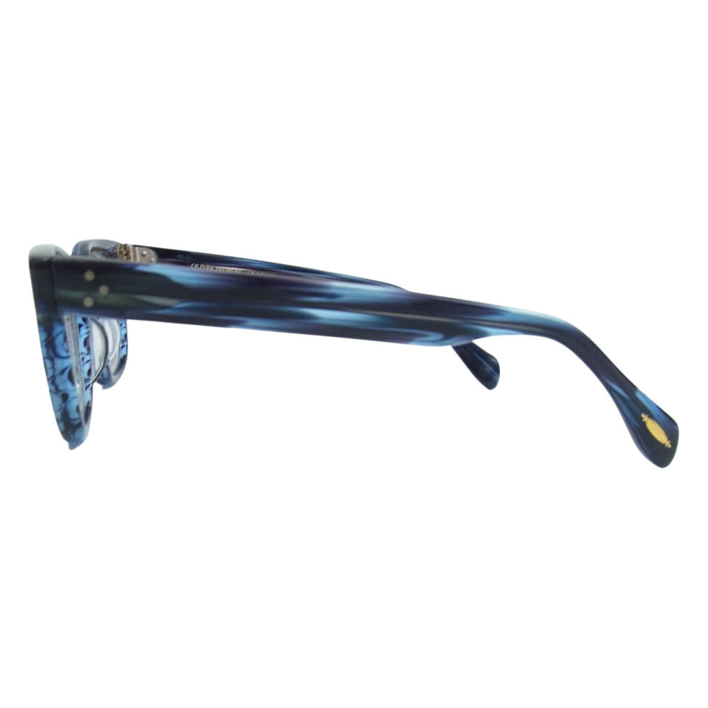 OLIVER PEOPLES オリバーピープルズ afton 47□22-145 DNM アフトン 度入り メガネ 眼鏡 アイウェア ブルー系【中古】