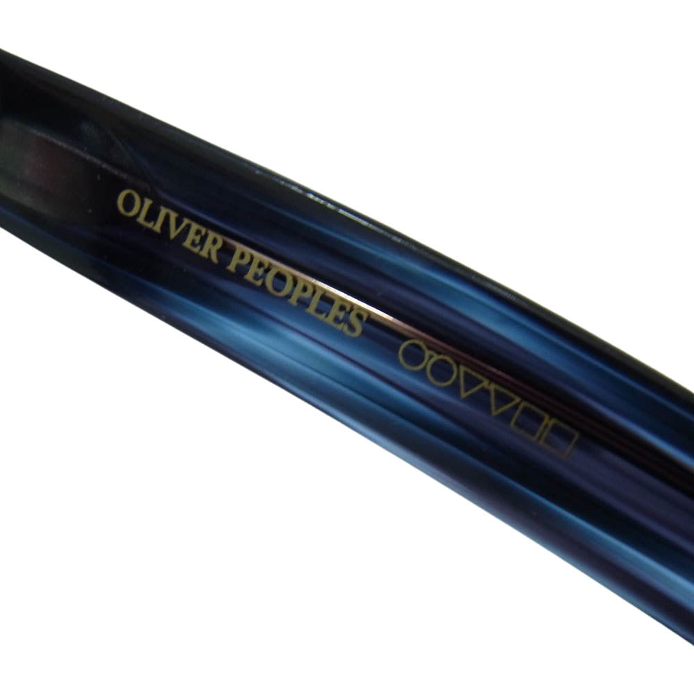 OLIVER PEOPLES オリバーピープルズ afton 47□22-145 DNM アフトン 度入り メガネ 眼鏡 アイウェア ブルー系【中古】
