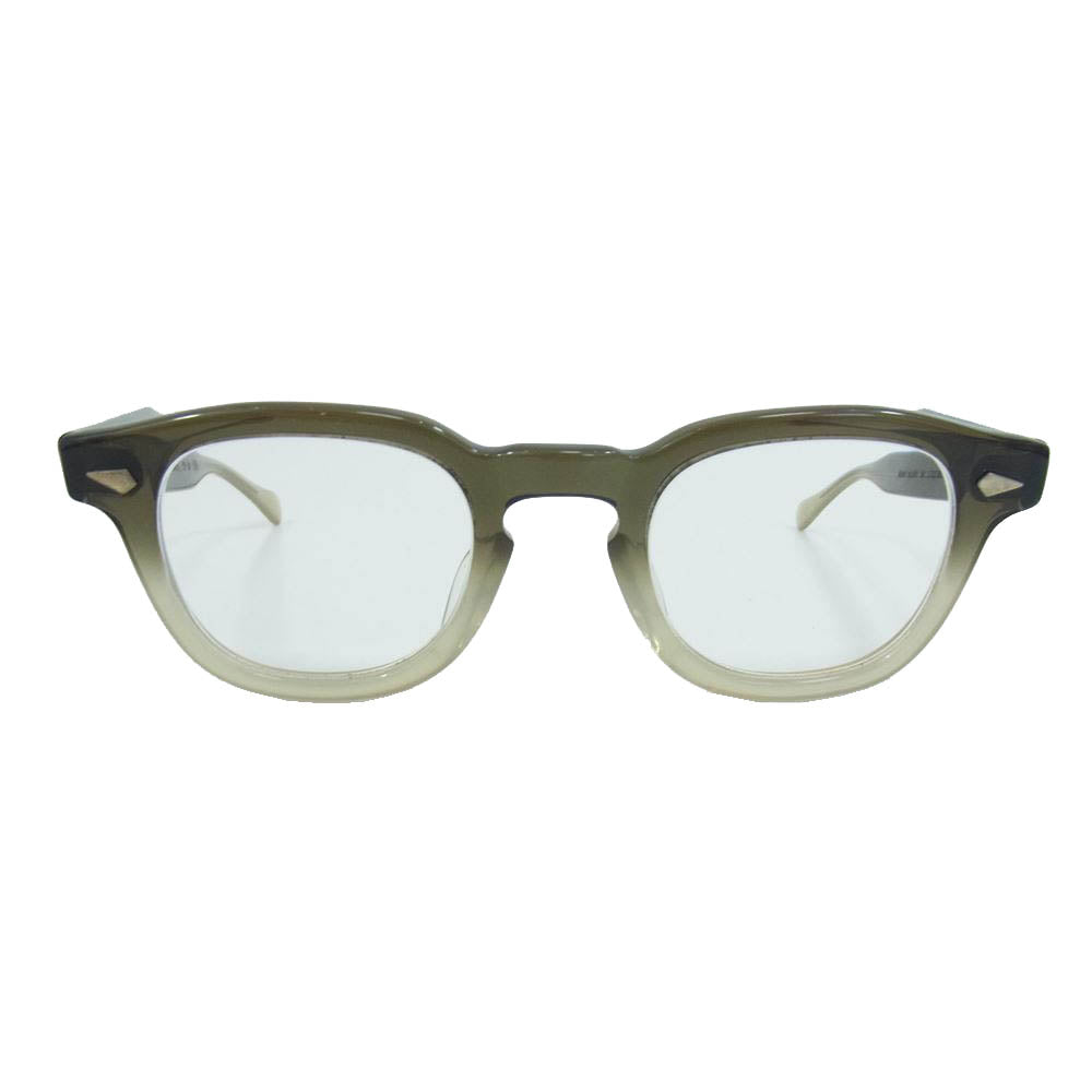 タートオプティカル arnel 42ー22 5 1/2 アーネル 度入り 眼鏡 メガネ アイウェア グリーン系【中古】