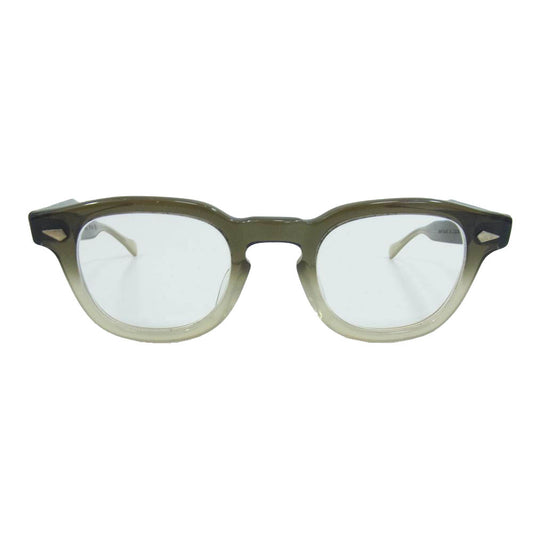 タートオプティカル arnel 42ー22 5 1/2 アーネル 度入り 眼鏡 メガネ アイウェア グリーン系【中古】
