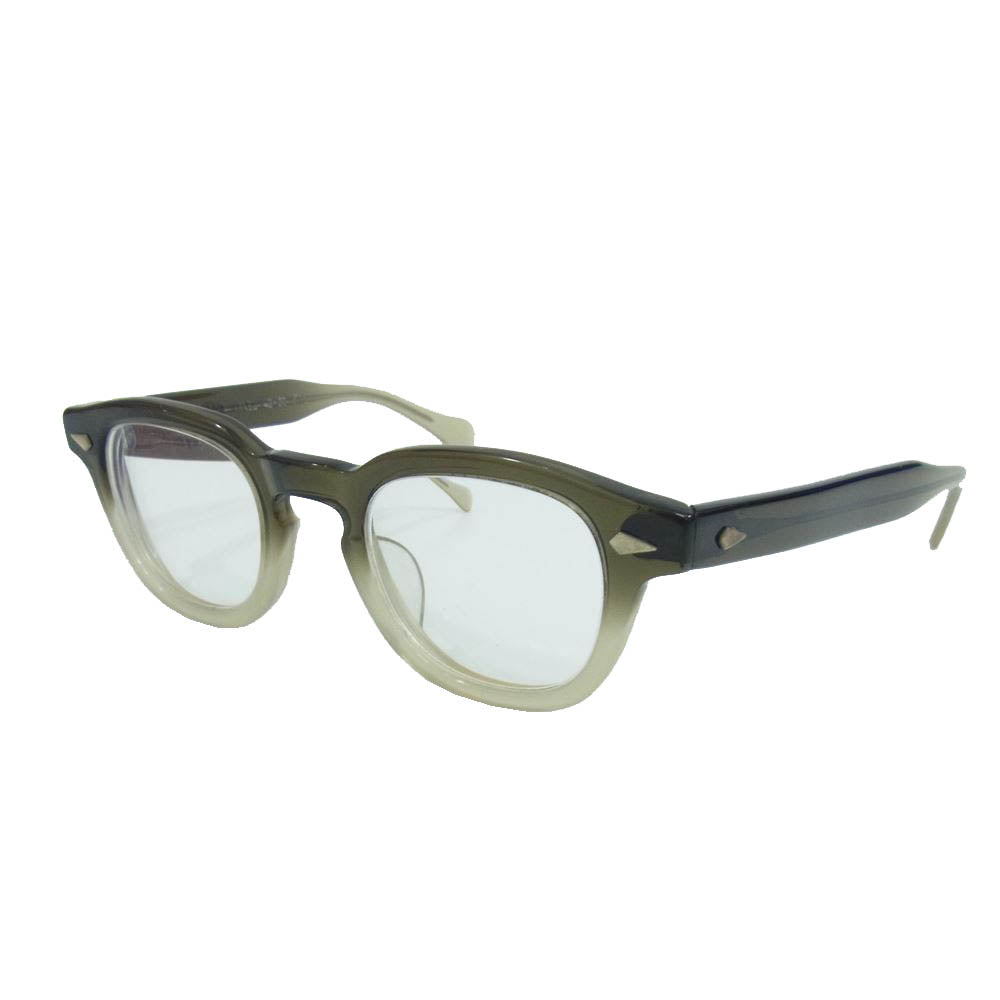タートオプティカル arnel 42ー22 5 1/2 アーネル 度入り 眼鏡 メガネ アイウェア グリーン系【中古】