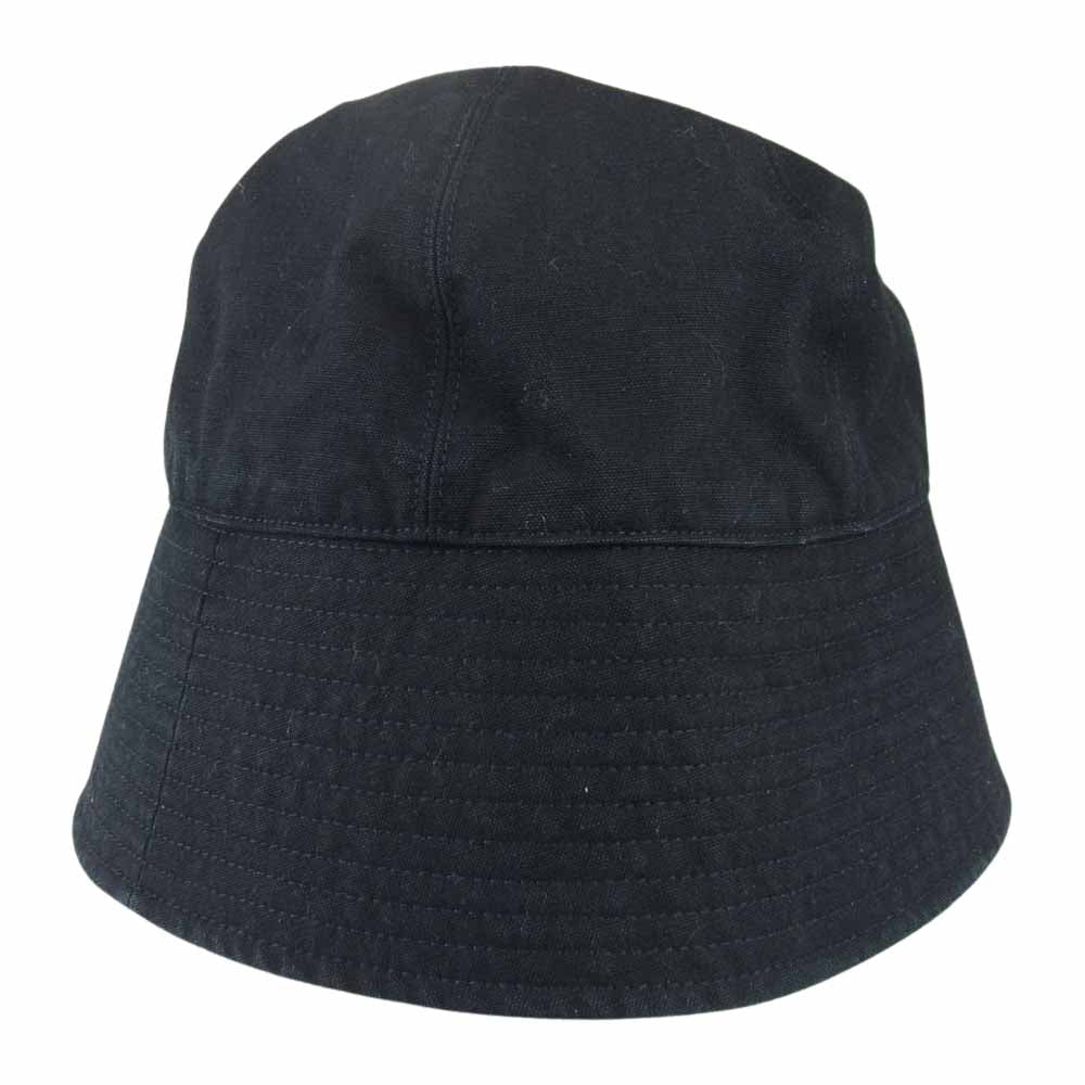 キジマタカユキ 221106 Sailar Hat ハイカウント コットン キャンバス ハット 帽子 ブラック系 ブラック系 3【中古】