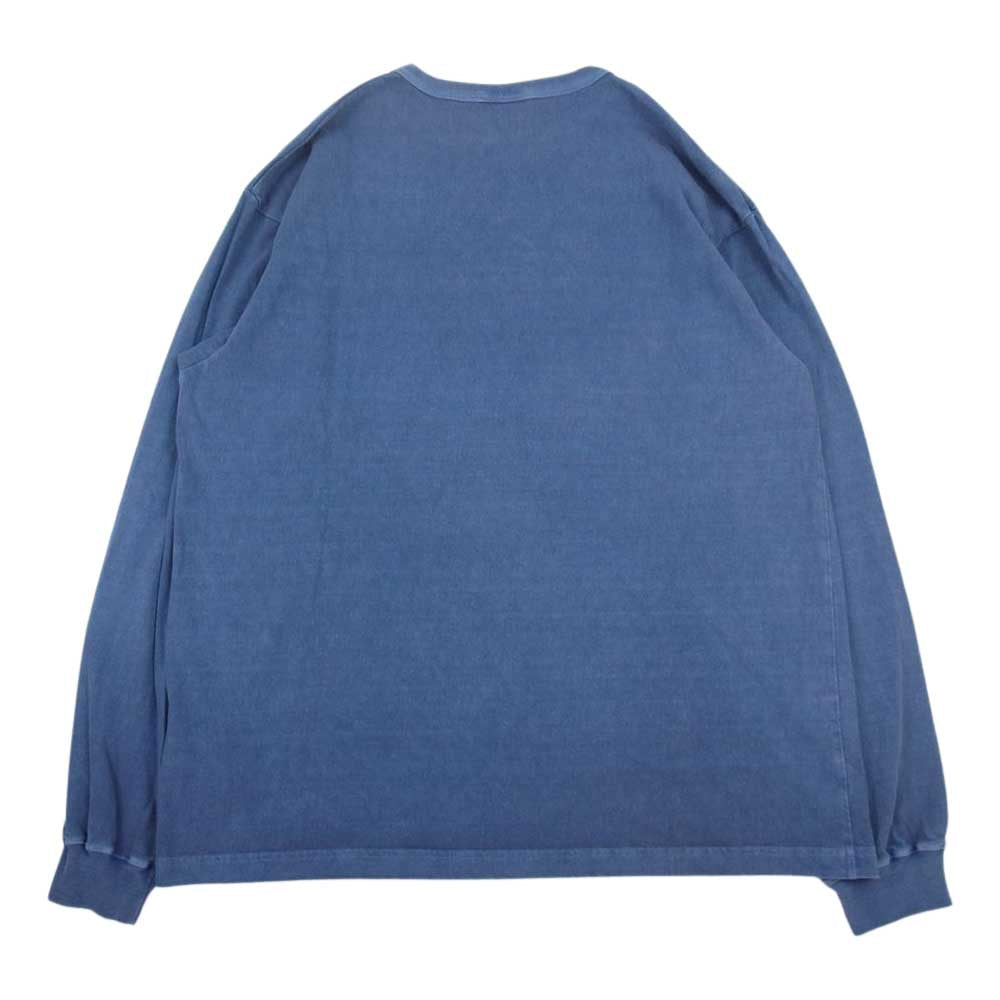 WTAPS ダブルタップス 19SS 191ATDT-CSM08 BLANK LS ロングスリーブ Tシャツ カットソー インディゴブルー系 1【中古】