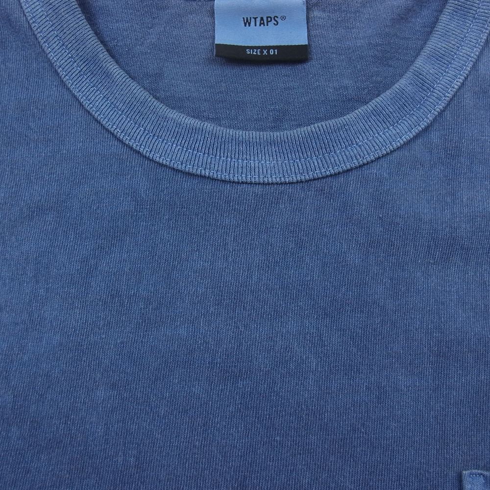 WTAPS ダブルタップス 19SS 191ATDT-CSM08 BLANK LS ロングスリーブ Tシャツ カットソー インディゴブルー系 1【中古】