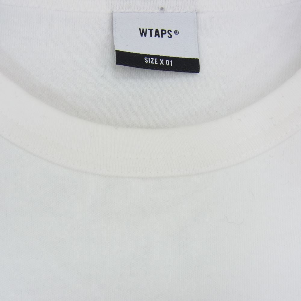 WTAPS ダブルタップス 19AW 192ATDT-CSM13 HUMVEE LS ロングスリーブ Tシャツ カットソー ホワイト系 01【中古】