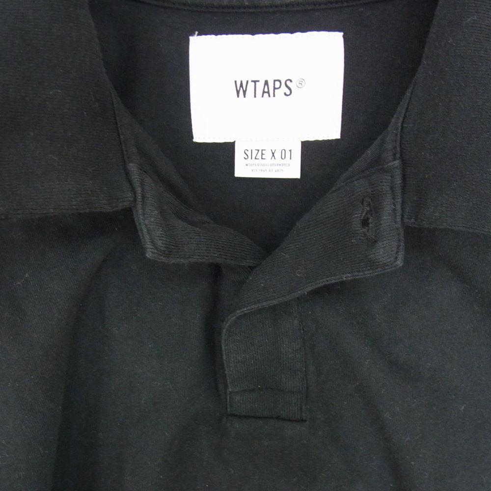 WTAPS ダブルタップス 20SS 201ATDT-CSM37 POLO SS 03 USA ポロ シャツ ブラック系 01【中古】