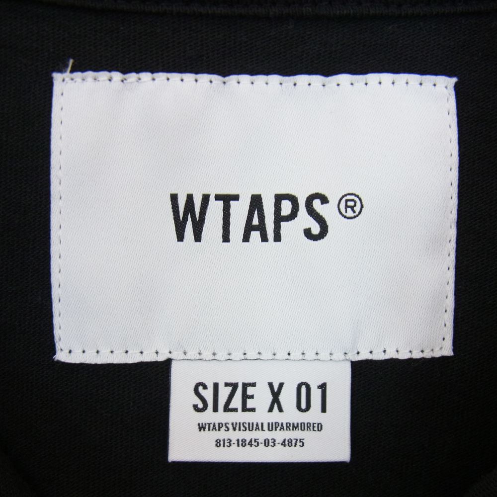WTAPS ダブルタップス 20SS 201ATDT-CSM37 POLO SS 03 USA ポロ シャツ ブラック系 01【中古】