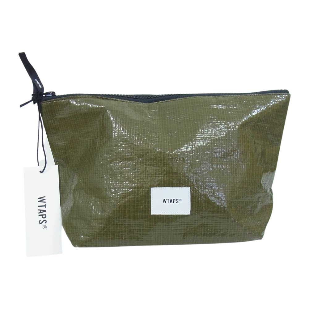 WTAPS ダブルタップス 19SS 191TQDT-AC03 MAG L BAG POLYETHYLENE ポリエチレン ビッグ ポーチ カーキ系【中古】