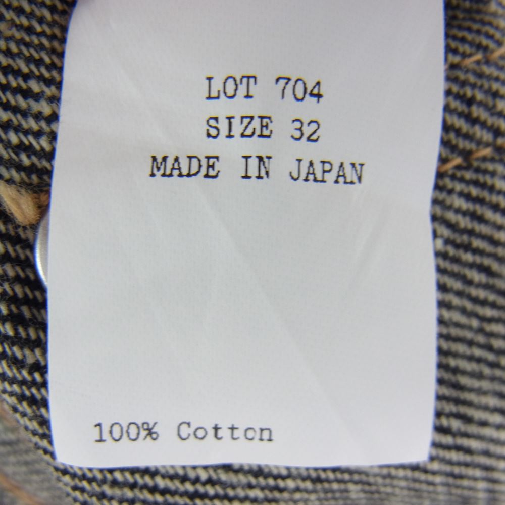 タイガ タカハシ LOT 704 DENIM TROUSERS C.1920'S デニム トラウザー パンツ インディゴブルー系 32【中古】