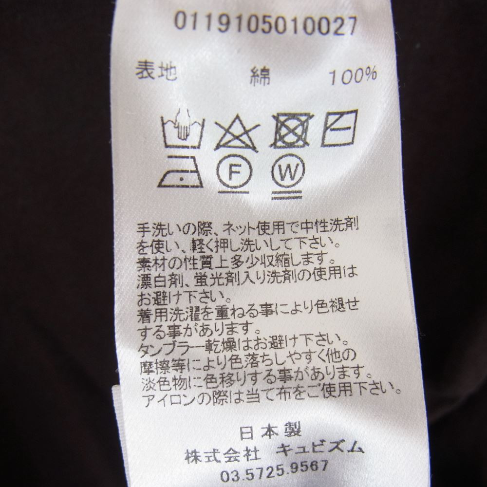 VISVIM ビズビム 19SS 0119105010027 JUMBO TEE S/S HAND NUMBERING ナンバリング ポケット ジャンボ Tシャツ ブラック系 2【中古】