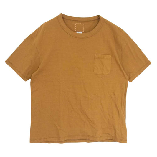 VISVIM ビズビム 18SS 118105010014 JUMBO TEE S/S VEGGIE DYE ジャンボ Tシャツ  胸ポケット KHAKI カーキ系 2【中古】