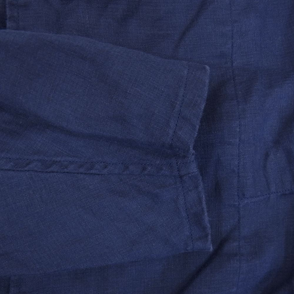 COMOLI コモリ 21SS T01-01019 リネン Wクロス ジャケット ネイビー系 2【中古】