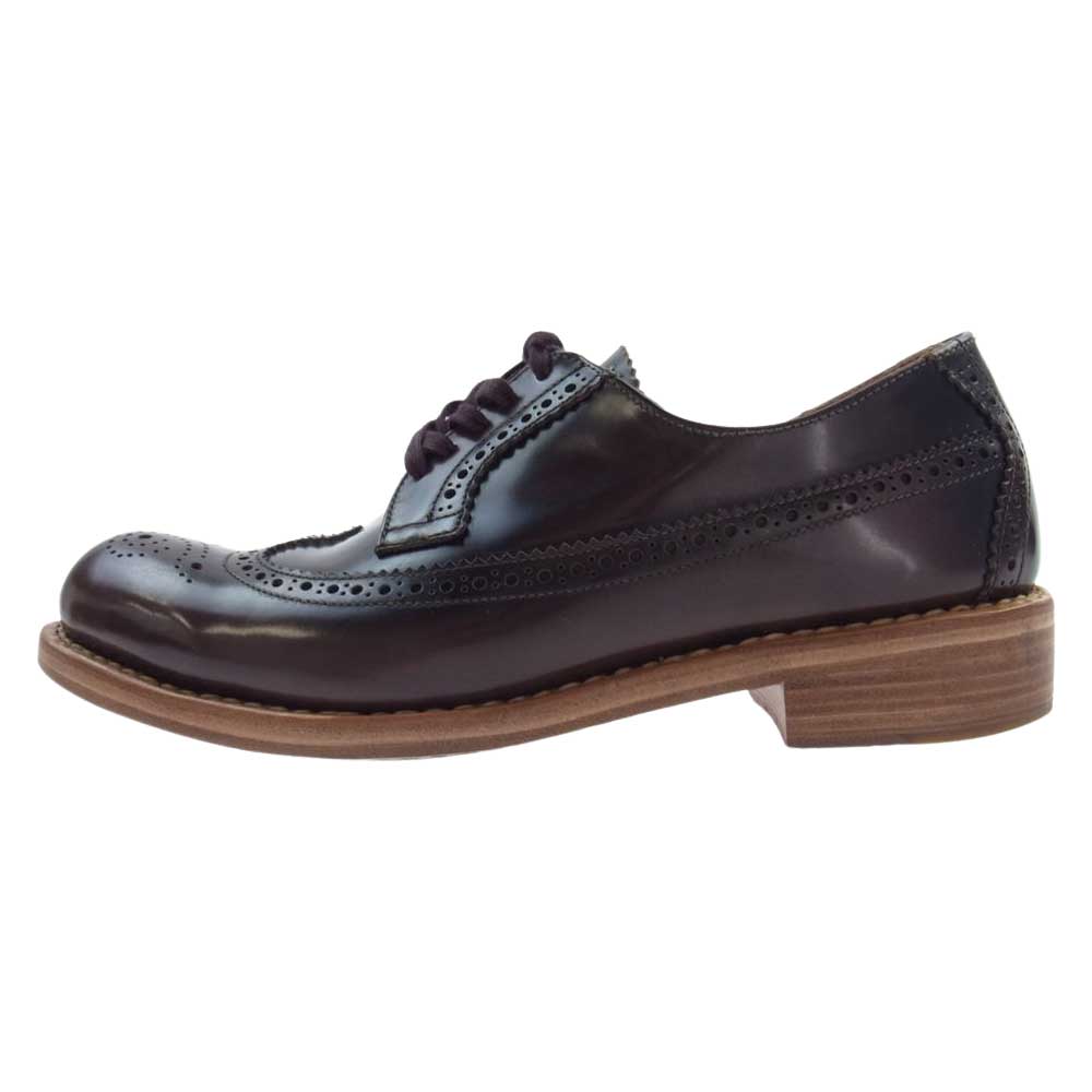 VISVIM ビズビム 15SS 115102002003 PATRICIAN WT-FOLK パトリシアン ウイングチップ メダリオン シューズ ブラウン系 US9.5【中古】
