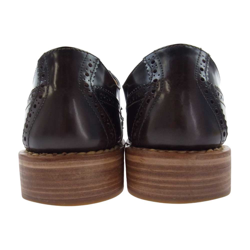 VISVIM ビズビム 15SS 115102002003 PATRICIAN WT-FOLK パトリシアン ウイングチップ メダリオン シューズ ブラウン系 US9.5【中古】