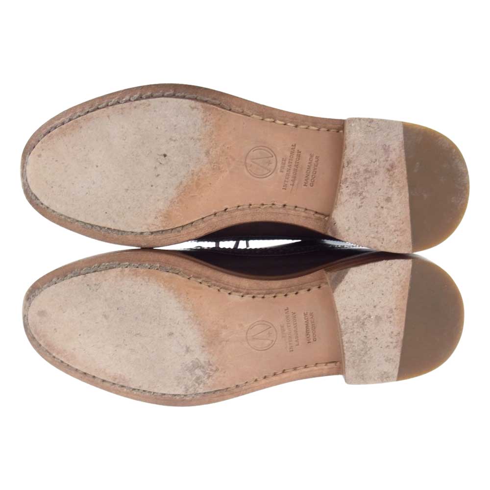 VISVIM ビズビム 15SS 115102002003 PATRICIAN WT-FOLK パトリシアン ウイングチップ メダリオン シューズ ブラウン系 US9.5【中古】