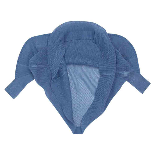 PLEATS PLEASE プリーツプリーズ イッセイミヤケ PP91-F0253 TATAMI タタミ メッシュ カーディガン ブルー系 サイズ表記無【美品】【中古】