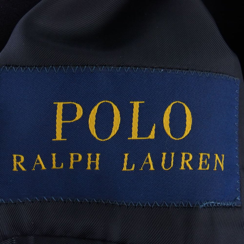 POLO RALPH LAUREN ポロ・ラルフローレン 金ボタン 2B ウール テーラード ジャケット ネイビー系 48R【中古】