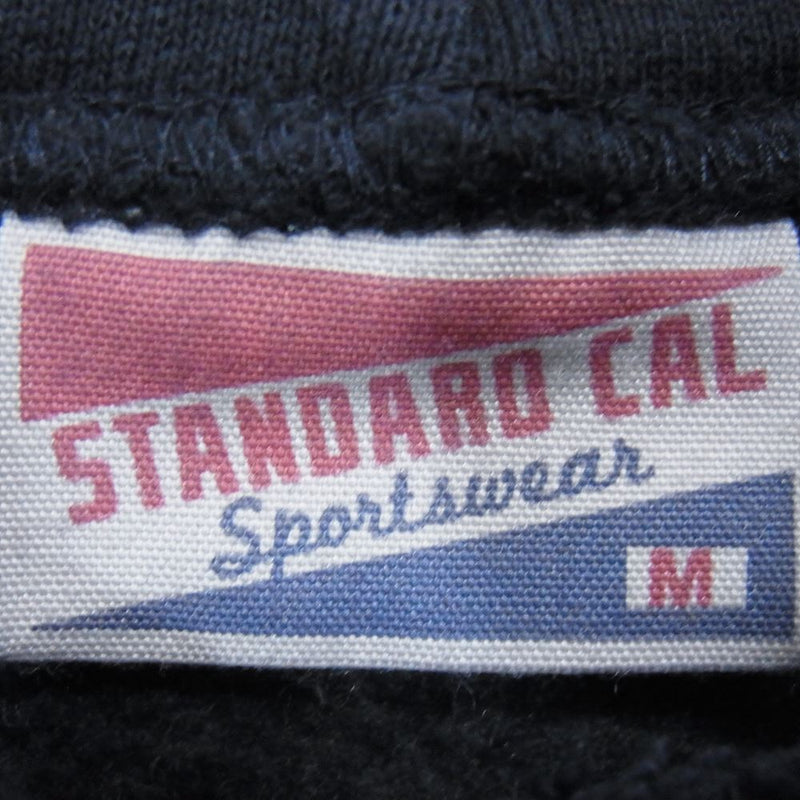 STANDARD CALIFORNIA スタンダードカリフォルニア R.W USDCA HOOD SWEAT フード ロゴ スウェット パーカー  ネイビー系 M【極上美品】【中古】