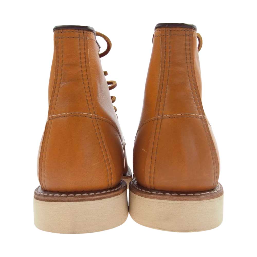 RED WING レッドウィング 9875 四角犬タグ IRISH SETTER MOC アイリッシュセッター ゴールドラセット モック ブーツ ライトブラウン系 7.5E【極上美品】【中古】