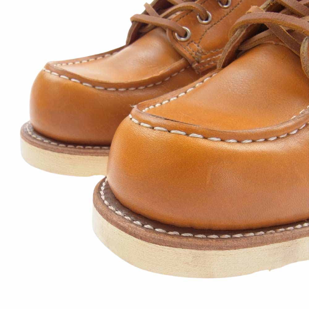 RED WING レッドウィング 9875 四角犬タグ IRISH SETTER MOC アイリッシュセッター ゴールドラセット モック ブーツ ライトブラウン系 7.5E【極上美品】【中古】