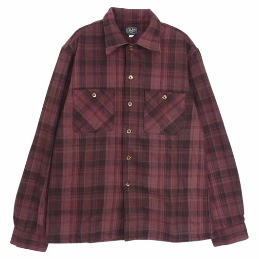 デラックスウェア DALEE'S ダリーズ BLUES STYLE Tonky トンキー ヘビー ネル 長袖 シャツ エンジ系 M【中古】