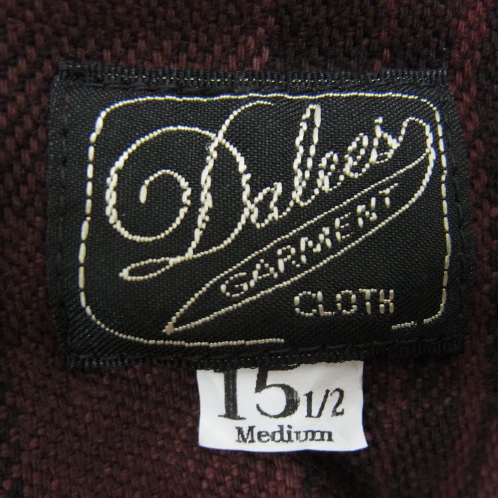 デラックスウェア DALEE'S ダリーズ BLUES STYLE Tonky トンキー ヘビー ネル 長袖 シャツ エンジ系 M【中古】