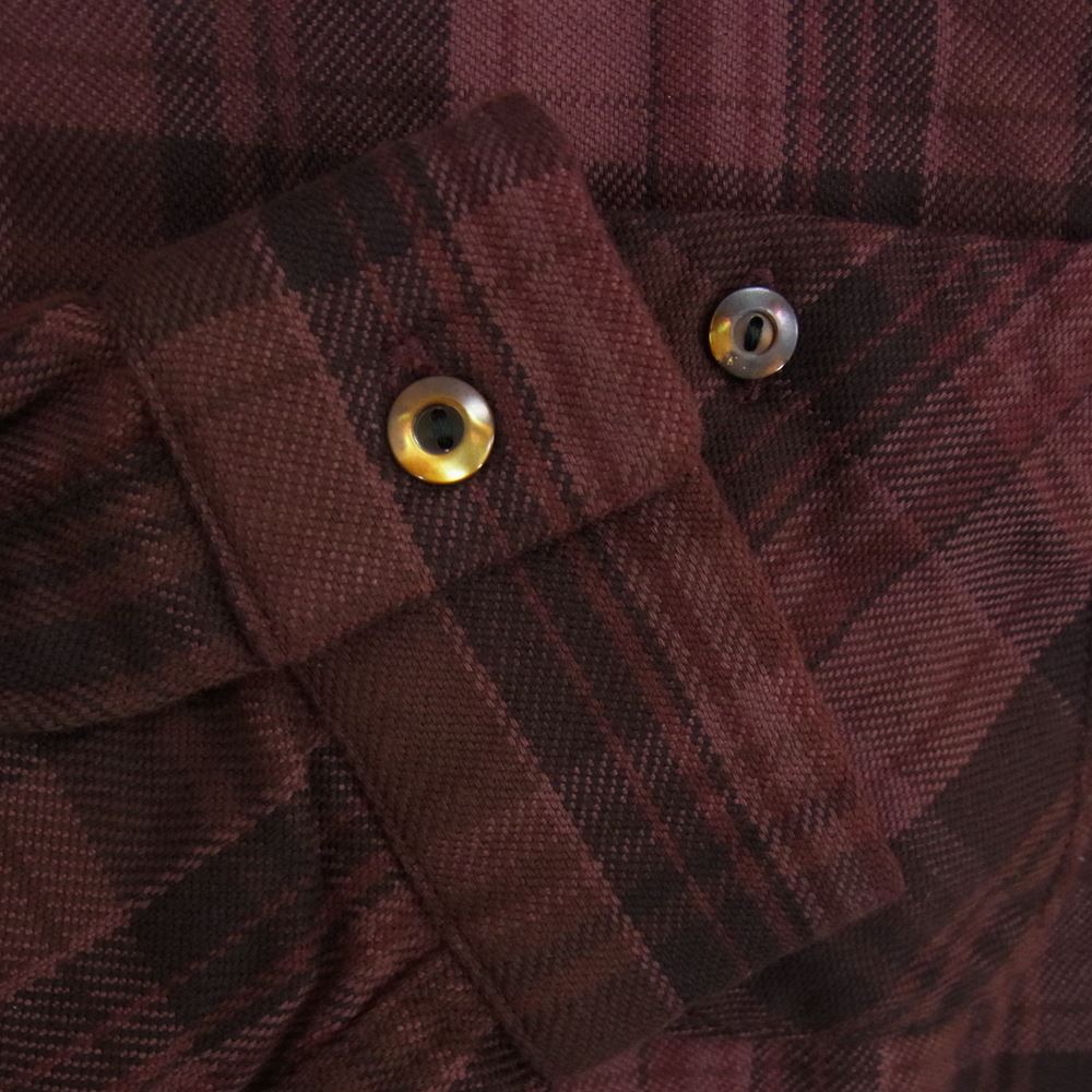 デラックスウェア DALEE'S ダリーズ BLUES STYLE Tonky トンキー ヘビー ネル 長袖 シャツ エンジ系 M【中古】