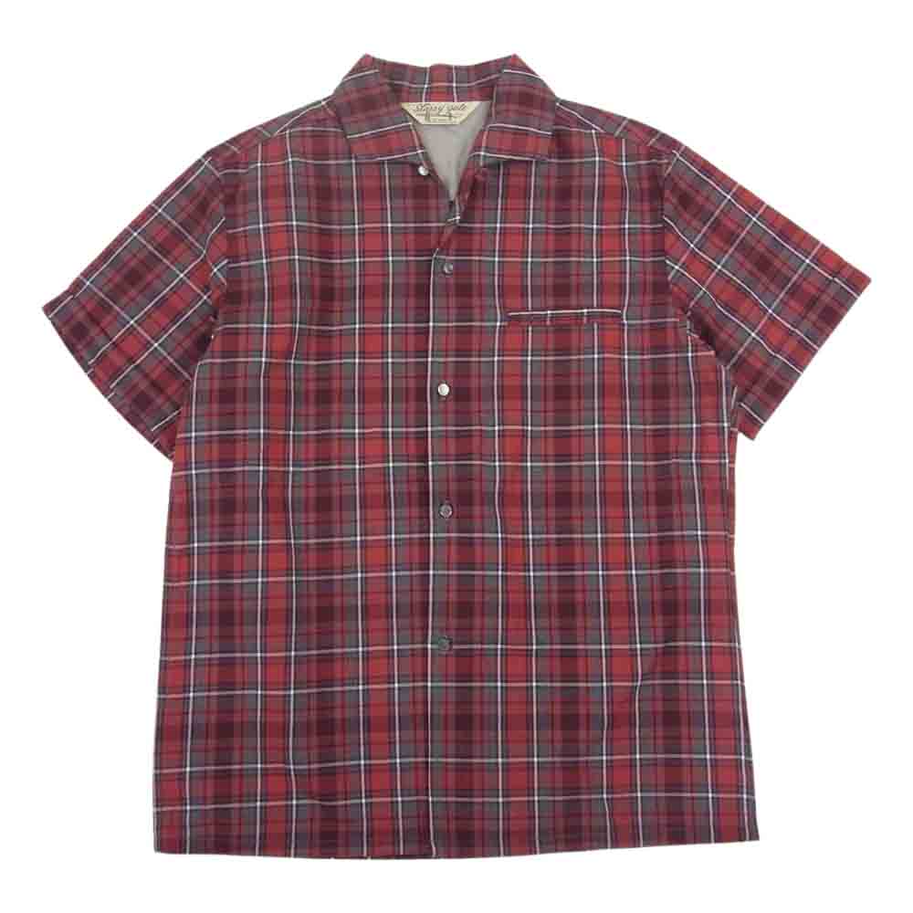 JELADO ジェラード Vincent Shirt BASIC COLLECTION ヴィンセント チェック 半袖 シャツ レッド系 M【中古】