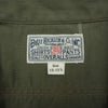 Buzz Rickson's バズリクソンズ BR38401 HERRING BONE TWILL MILITARY WORK SHIRT へリンボーン ミリタリー ワーク シャツ カーキ系 15～15.5【中古】