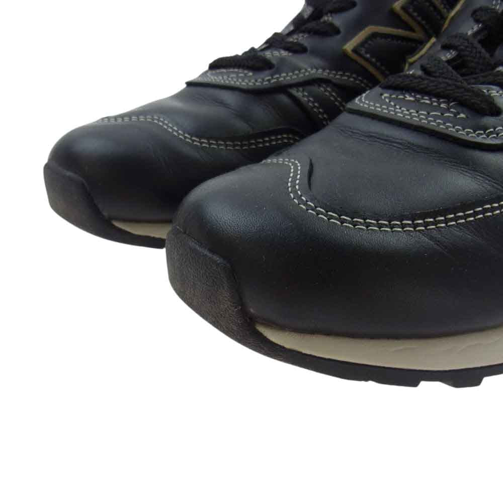 NEW BALANCE ニューバランス M670KKG イングランド製 レザー ローカット スニーカー ブラック系 8D【中古】