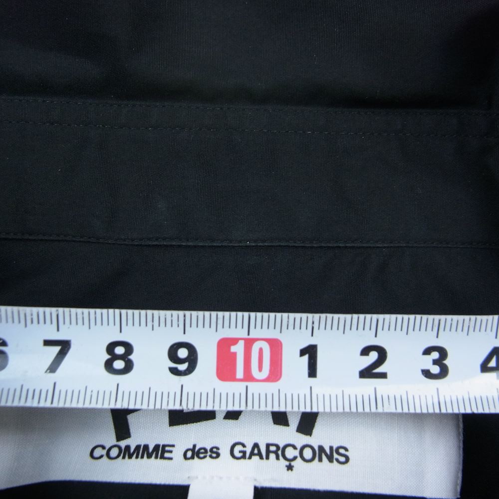PLAY COMME des GARCONS プレイコムデギャルソン AD2019/6 AZ-B004 ハートロゴワッペン 長袖 シャツ ブラック ブラック系 S【中古】