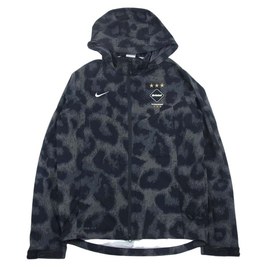 F.C.R.B. エフシーアールビー 716113-060 NIKE ナイキ CAMO STORM-FIT JACKET カモ 迷彩 ストームフィット フード ジャケット グレー系 S【中古】