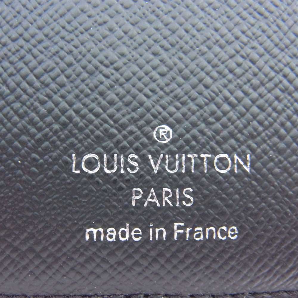 LOUIS VUITTON ルイ・ヴィトン N41680 クリストファーネメス ダミエ グラフィット オーガナイザー ドゥ ポッシュ カードケース ブラック系 レッド系【美品】【中古】