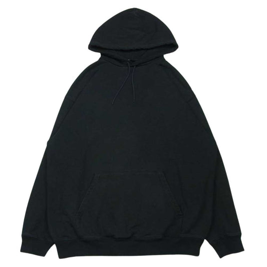BALENCIAGA バレンシアガ 508184 TYK54 17AW LOGO PULLOVER PARKA バックロゴ プルオーバー パーカー フーディ ダークネイビー系 黒に近いダークネイビー系 M【中古】