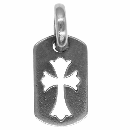 CHROME HEARTS クロムハーツ（原本無） タイニー カットアウト クロス ドッグタグ シルバー系【中古】