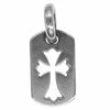 CHROME HEARTS クロムハーツ（原本無） タイニー カットアウト クロス ドッグタグ シルバー系【中古】