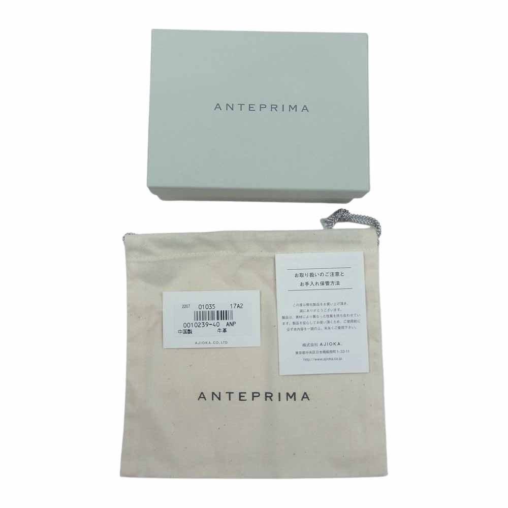 アンテプリマ 10239-40 スプマンテ 三つ折り財布 コンパクトウォレット ベージュ ゴールド系【極上美品】【中古】