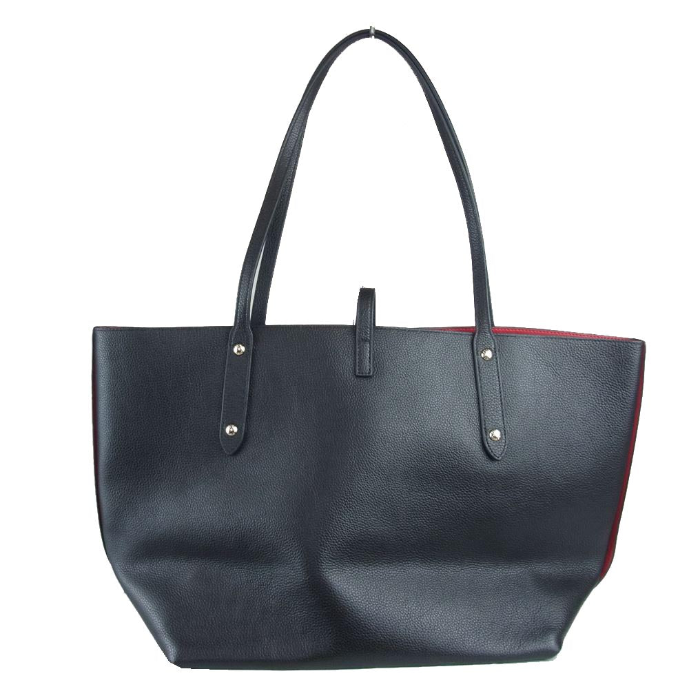 COACH コーチ レザー トートバッグ ブラック系【中古】