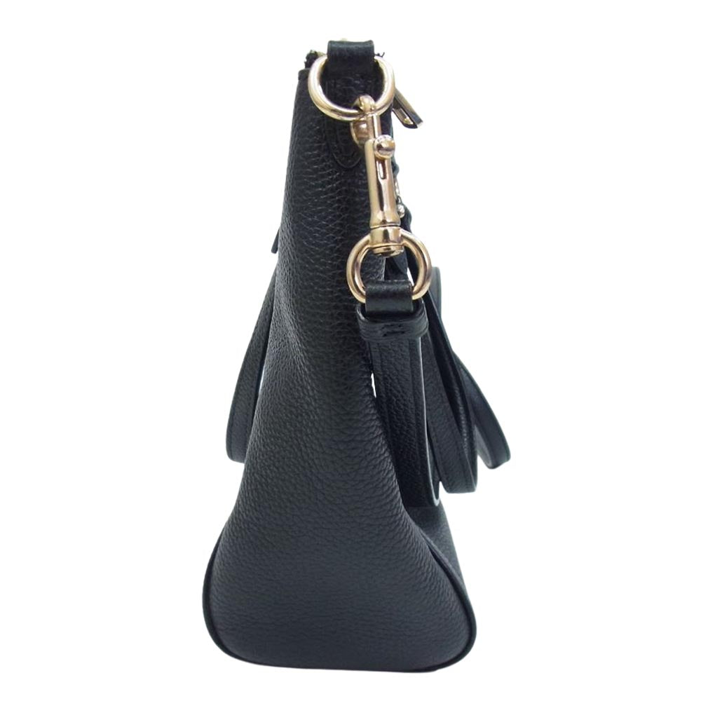 COACH コーチ 58874 PRAIRIE SATCHEL プレーリー サッチェル 2WAY ショルダー ハンドバッグ ブラック系【中古】