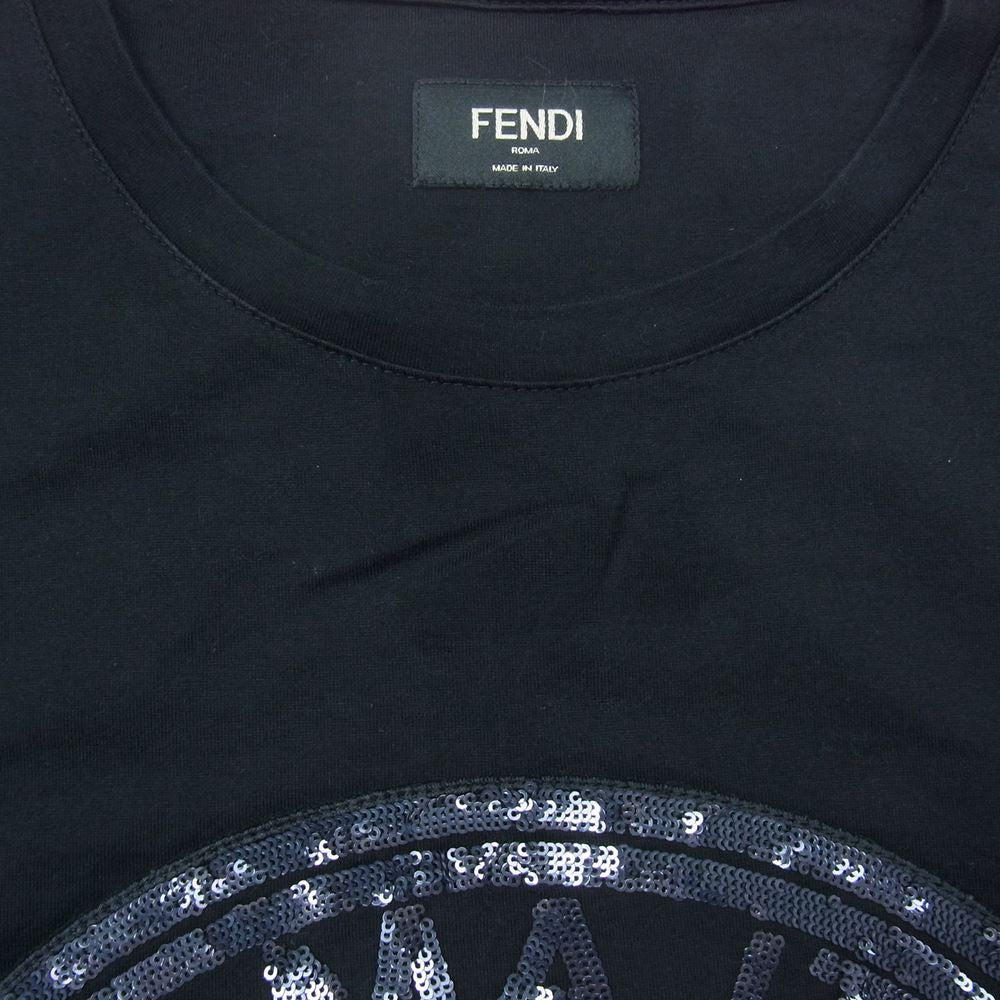 FENDI フェンディ FY0895 A4PX Sequins Logo Tee スィークウィンド