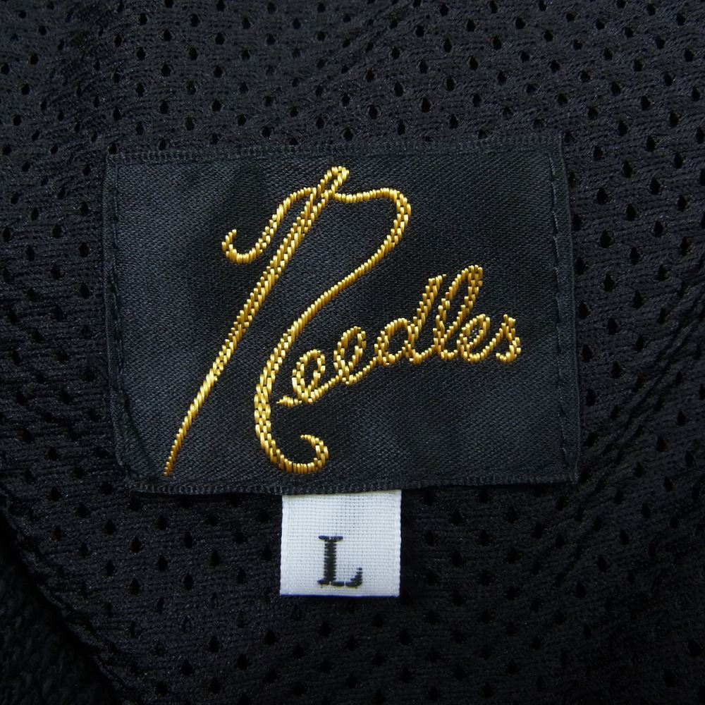 Needles ニードルス 23SS MR308 ZIPPED SWEAT PANT C/PE BRIGHT JERSEY サイド 裾ジップ スウェット トラックパンツ ブラック系 L【新古品】【未使用】【中古】