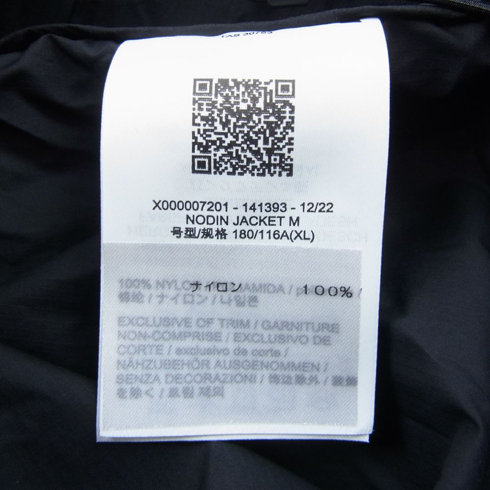 ARC'TERYX アークテリクス NODIN JACKET ノディン ジャケット ウインドシェルジャケット ブラック系 XL【新古品】【未使用】【中古】